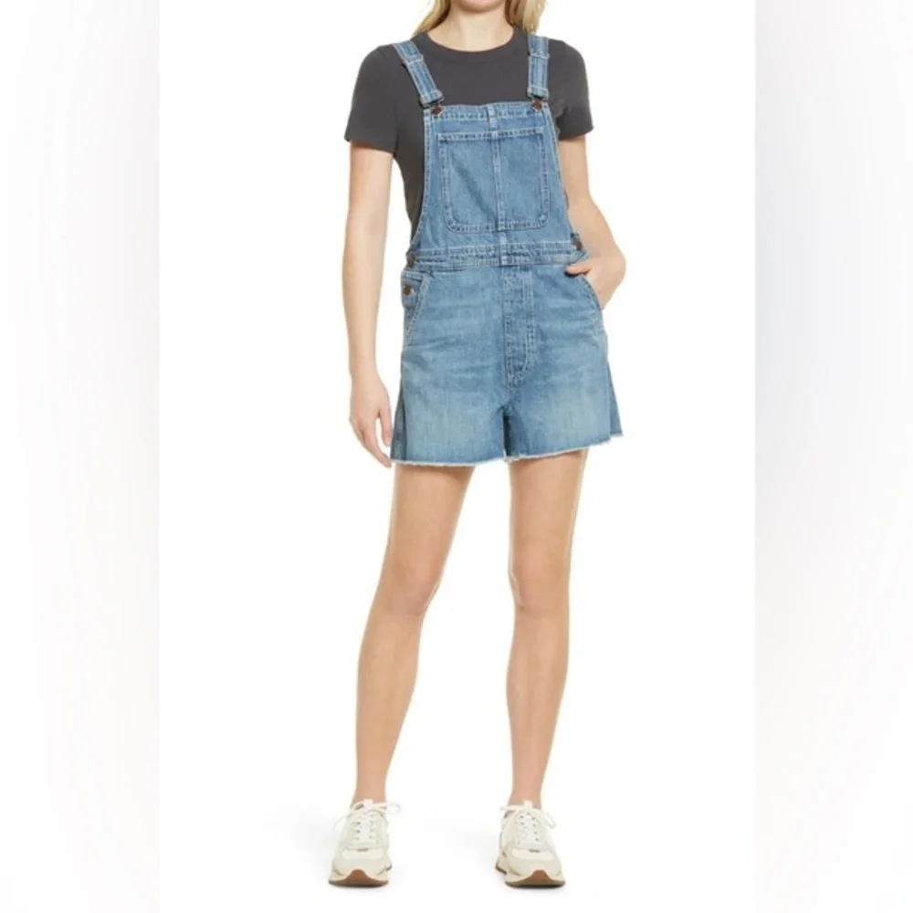 Madewell Adirondack Short Overalls in Wrightwood Wash - Picture 5 of 8